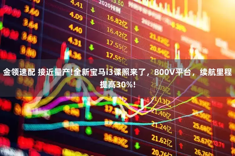 金领速配 接近量产!全新宝马i3谍照来了,800V平台,续航里程提高30%!