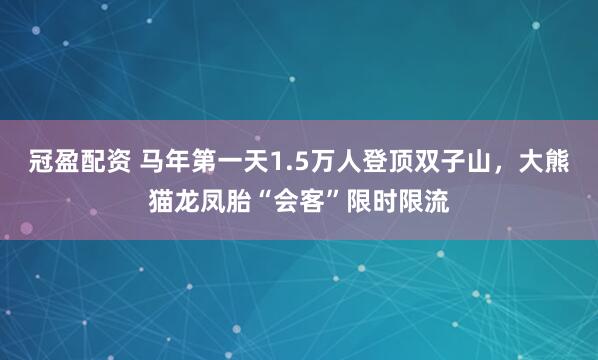 冠盈配资 马年第一天1.5万人登顶双子山,大熊猫龙凤胎“会客”限时限流